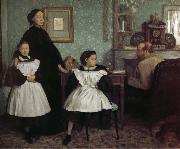 Edgar Degas Belini Family oil